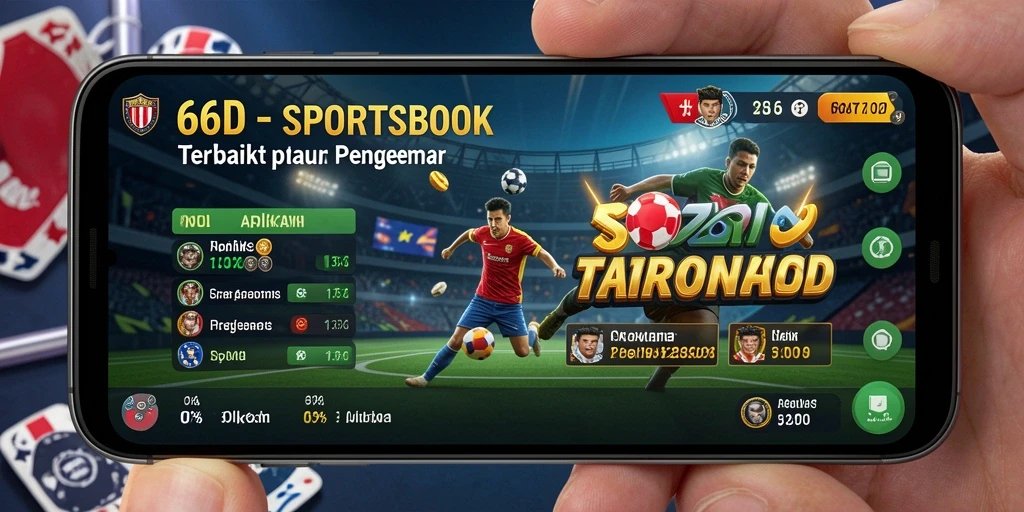 Tampilan screenshot gameplay dari 66D saat memasang taruhan.