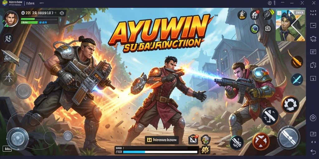 Tangkapan layar gameplay AYUWIN yang memukau dan penuh aksi.
