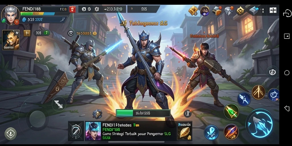 Tampilan gameplay SLG yang dinamis di FENDI188.