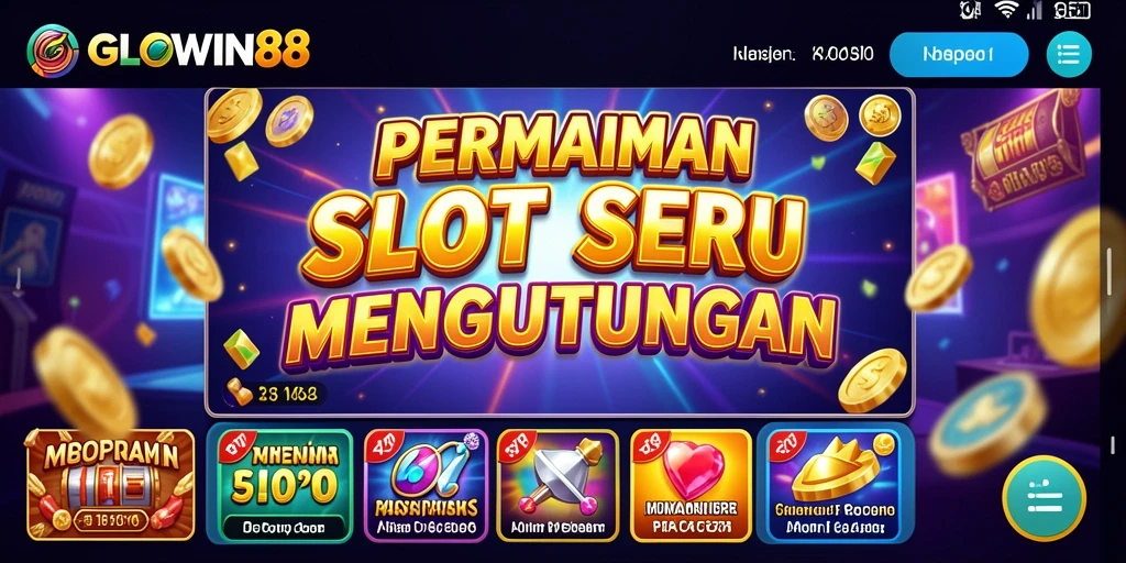 Screenshot GLOWIN88 menampilkan pengalaman bermain slot yang seru.
