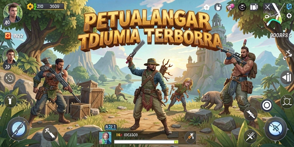 Tampilan seru gameplay Open World IN22 yang penuh petualangan.