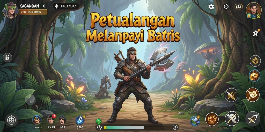 Tampilan gameplay KAGANDAN menampilkan aksi seru di dunia petualangan.