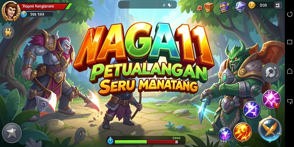 Screenshot menunjukkan aksi seru dalam gameplay petualangan NAGA11.