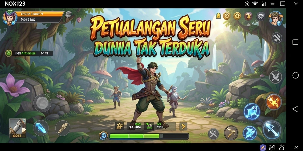 Gameplay petualangan seru dengan grafis menakjubkan di NOX123.