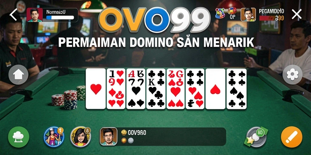 Tampilan gameplay OVO99 dengan grafis yang menarik dan interaksi pengguna.