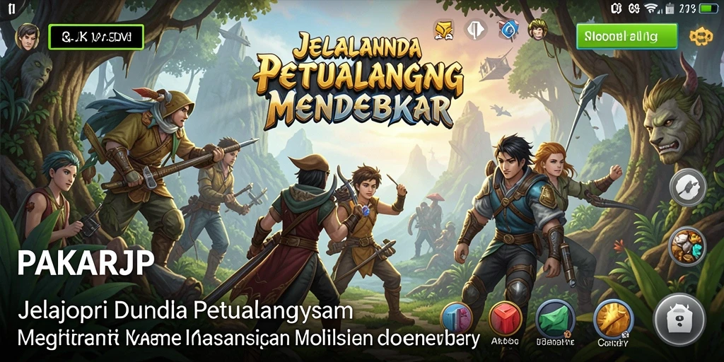 Screenshot PAKARJP menampilkan aksi seru dalam gameplay Adventure.