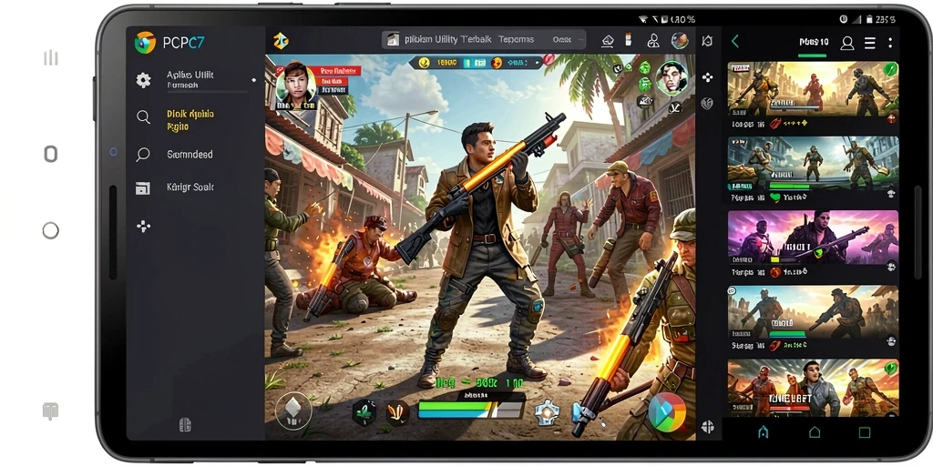 Screenshot utama PCPC7 menunjukkan antarmuka intuitif dan fitur-fitur Utility.