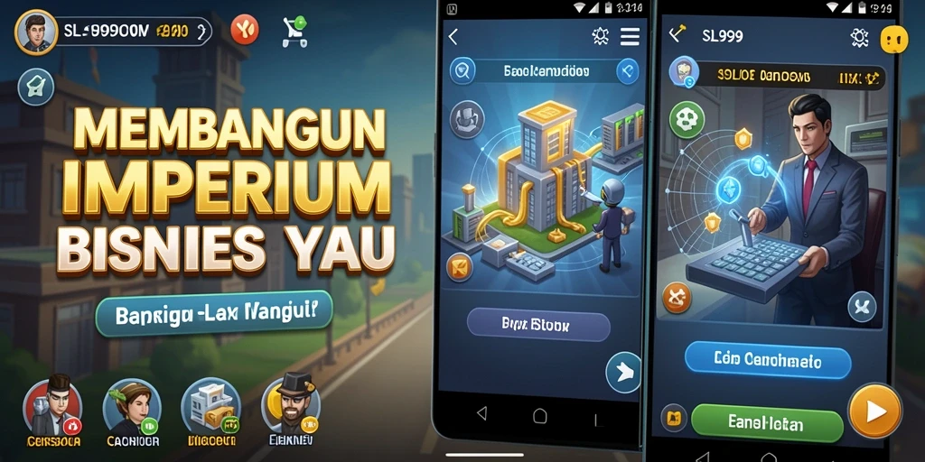 Tampilan gameplay SL999 yang menarik saat membangun bisnis Tycoon.