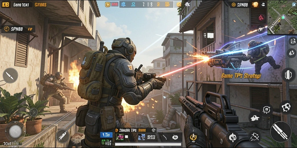 Tampilan gameplay SPN88 yang menegangkan dalam mode TPS.